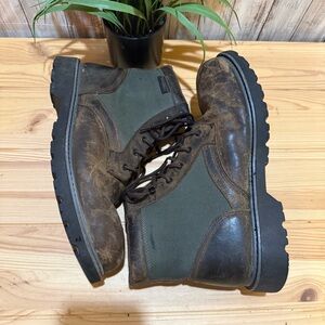 Wolverine Men's Field Boot Waterproof 6" Work Boot in the color brown/green 12EW